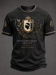 T-shirt pour homme imprimé du drapeau de la Corse