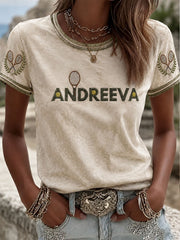 T-shirt à manches courtes Andreeva pour femme