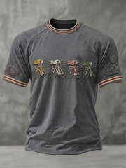 T-shirt à manches courtes pour homme, modèle skeleton pour vélo