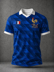 T-shirt pour hommes France Football à imprimé graphique pour fans
