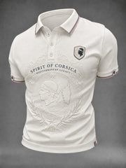 Chemise pour homme à imprimé drapeau de la Corse