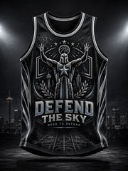Hommes Alien Art Basketball Lover Débardeurs imprimés