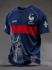 T-shirts de football français pour hommes