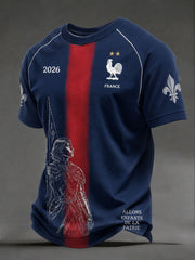 T-shirts de football français pour hommes