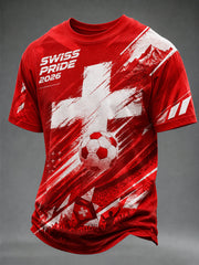 T-shirt à imprimé fan pour l’équipe de Suisse masculine