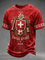 T-shirt à imprimé fan pour l’équipe de Suisse masculine