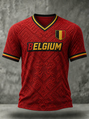 T-shirt à manches courtes Belgium Football pour homme