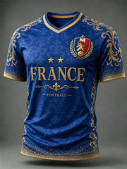 T-shirt col en V France Football pour homme
