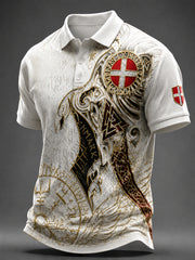 T-shirt à manches courtes viking danois pour homme