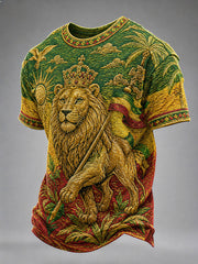 T-shirt décontracté pour homme à imprimé reggae