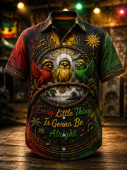 Chemise décontractée classique pour les fans de musique rétro Reggae