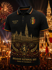 Polo à manches courtes sur le thème de la Journée nationale des hommes