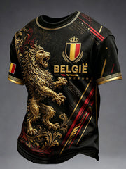 T-shirt à manches courtes de football pour hommes, Belgique