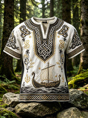 T-shirt de mode pour homme à imprimé nœud celtique viking