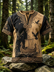 La mode des hommes Viking Celtic Knot Imprimer T-shirt
