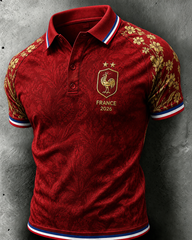 Polo à imprimé France Football pour homme