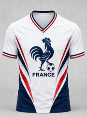T-shirt col en V France Football pour homme