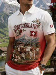 Chemise Homme À Manches Longues Style Ethnique En Tricot Gaufré