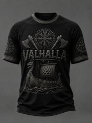 T-shirt manches courtes Valhalla Printed Casual pour homme