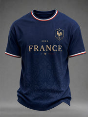 T-shirt décontracté imprimé pour hommes, cadeau idéal pour les fans de football