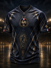 T-shirt col en V France Football pour homme