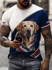 T-shirt imprimé pour homme, Labrador britannique