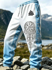 Pantalon imprimé vintage Viking Art Pattern pour homme