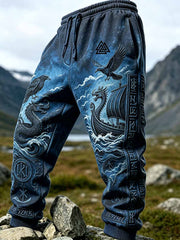 Pantalon pour homme à imprimé motif viking vintage