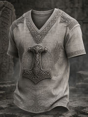 T-shirt à col en V Viking Homme