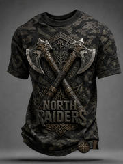 T-shirt viking à manches courtes pour homme