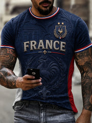 T-shirt imprimé France Football Homme