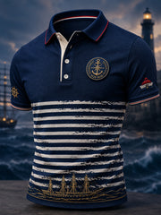 T-shirt à manches courtes bleu marine pour homme