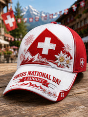 Chapeau imprimé avec des motifs de célébration de la fête nationale