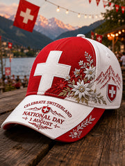 Chapeau imprimé avec des motifs de célébration de la fête nationale