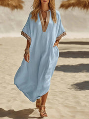 Robe maxi décontractée bohème pour femmes