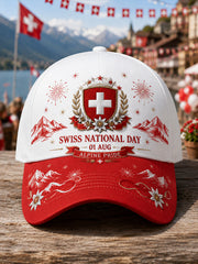 Chapeau imprimé avec des motifs de célébration de la fête nationale