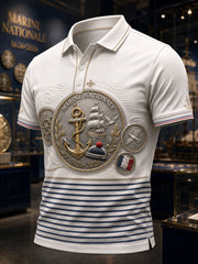 T-shirt manches courtes bleu marine pour homme