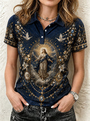 Chemise imprimée pour femmes représentant l’Assomption de Marie