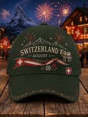 Chapeau imprimé avec des motifs de célébration de la fête nationale
