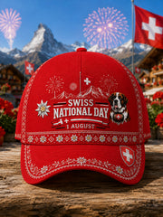 Chapeau imprimé avec des motifs de célébration de la fête nationale