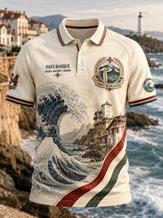T-shirt manches courtes pour homme, Pays basque français