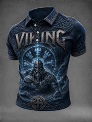 Chemise viking imprimée pour homme