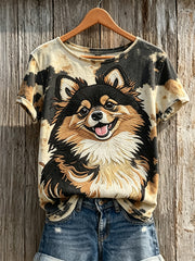 T-shirt à manches courtes Pom Dog & Dog Coat pour femme