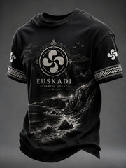 T-shirt imprimé pour hommes, Espagne, Euskadi