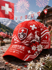 Chapeau imprimé avec des motifs de célébration de la fête nationale