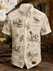 Chemise à manches courtes pour hommes French Hunting Season Casua