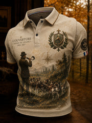 T-shirt manches courtes de chasse à la française pour homme
