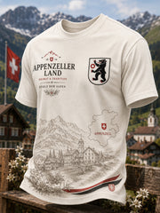 T-shirt homme à manches courtes au motif vintage façon souvenir de ville