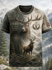 T-shirt manches courtes de chasse à la française pour homme