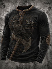 Viking RISE LIKE THE RAVEN Chemise Henley décontractée